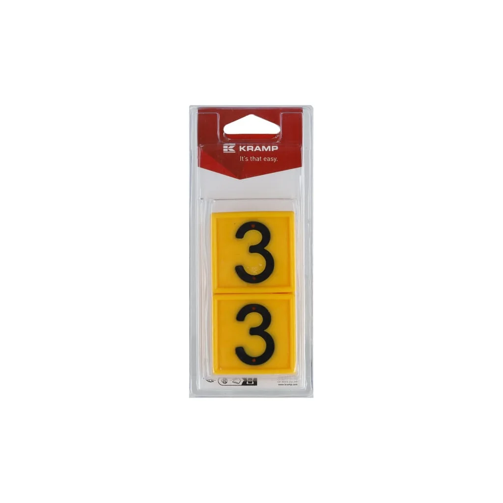 [AMAT2-330858] Plăcuță cu numere Nr:3 (6) KRVV10103P06B