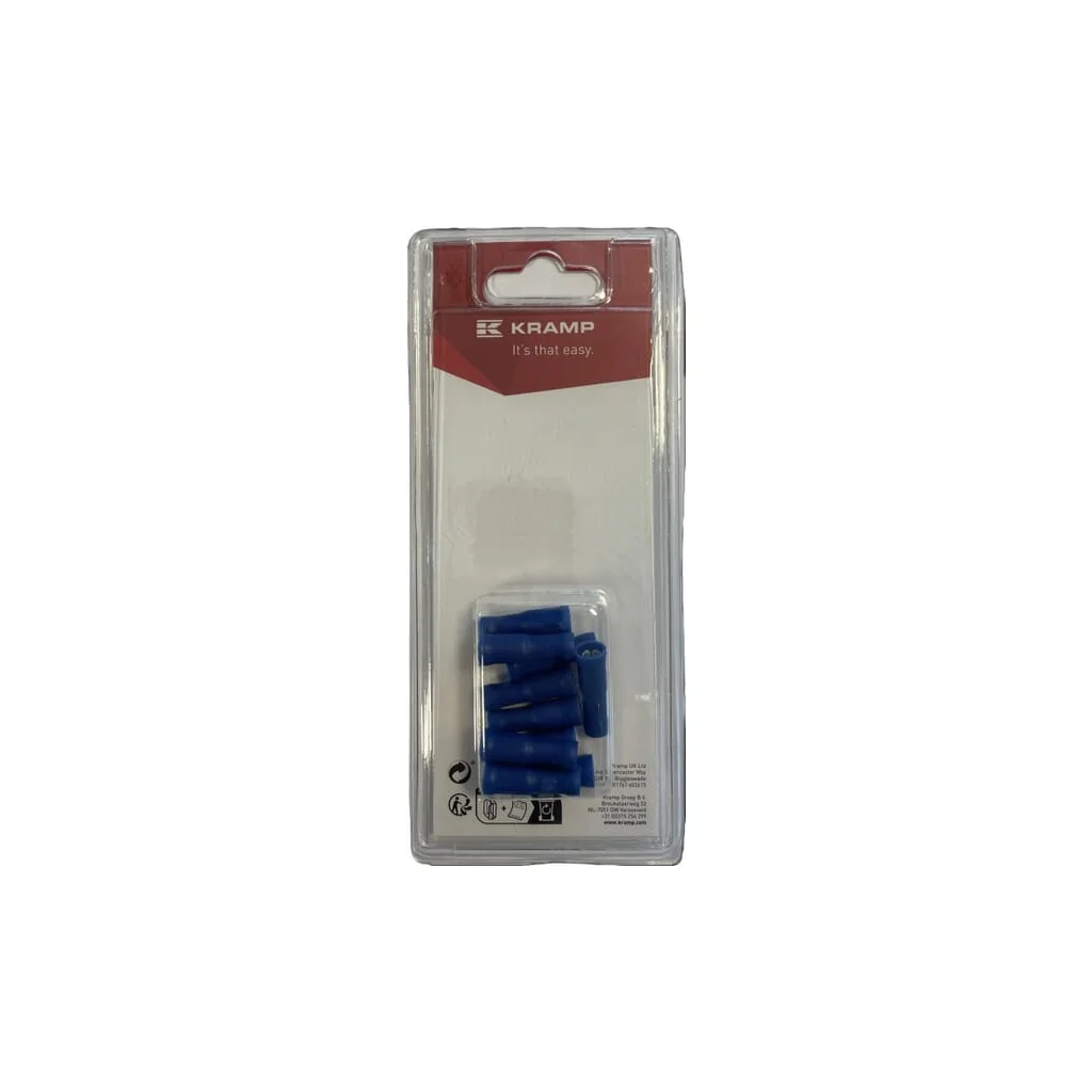 [AMAT2-330946] Conector Bullet feminin, albastru Ø 5mm - 1.5-2.5mm² (10) KRLA9330P10B