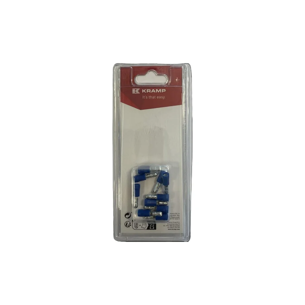 [AMAT2-331087] Conector Bullet masculin, albastru Ø 4mm - 1.5-2.5mm² (10) KRLA9325P10B