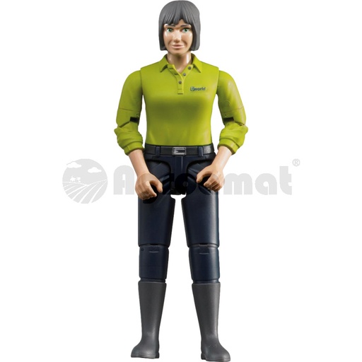 [AMAT3-90242] Femeie cu ten masliniu si pantaloni albastri inchis