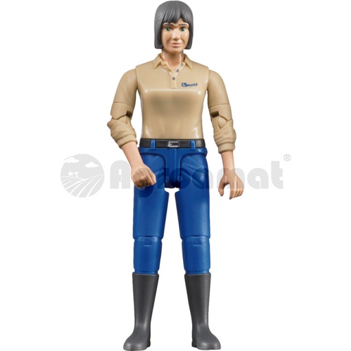[AMAT3-90243] Femeie cu ten masliniu si pantaloni albastri