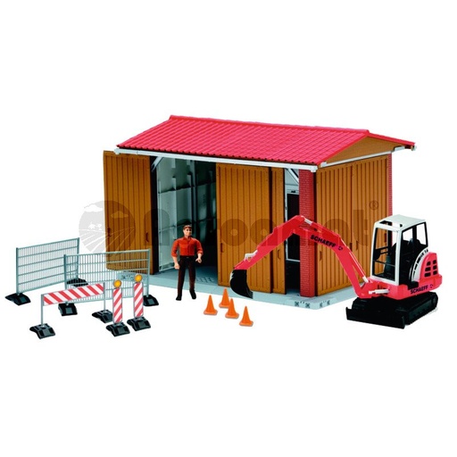 [AMAT3-90259] Hala masini cu fugurina, excavator si accesorii