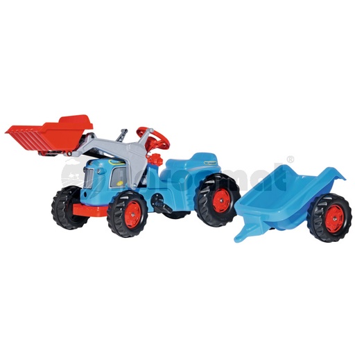 [AMAT3-90310] Tractor cu trailer, albastru cu trailer Kid