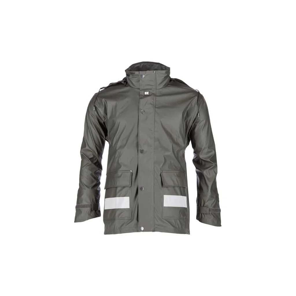 [AMAT2-333322] Jachetă ploaie cu glugă unisex verde L EU:54 Kramp Protect KW3182025054
