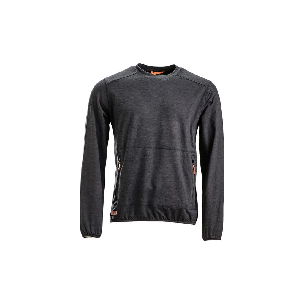 [AMAT2-333668] Bluză polar cu guler rotund, bărbați, cărbune, mărimea L KW506101811054