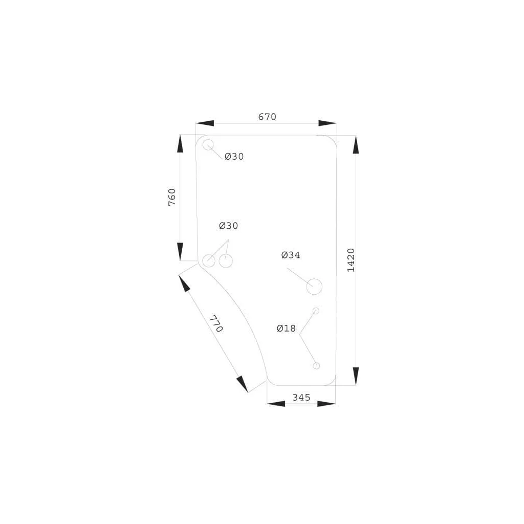 [AMAT2-334166] Geam de ușă dreapta L169103KR