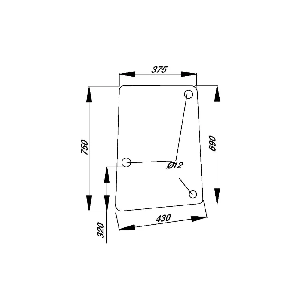 [AMAT2-334874] Geam lateral L113306N
