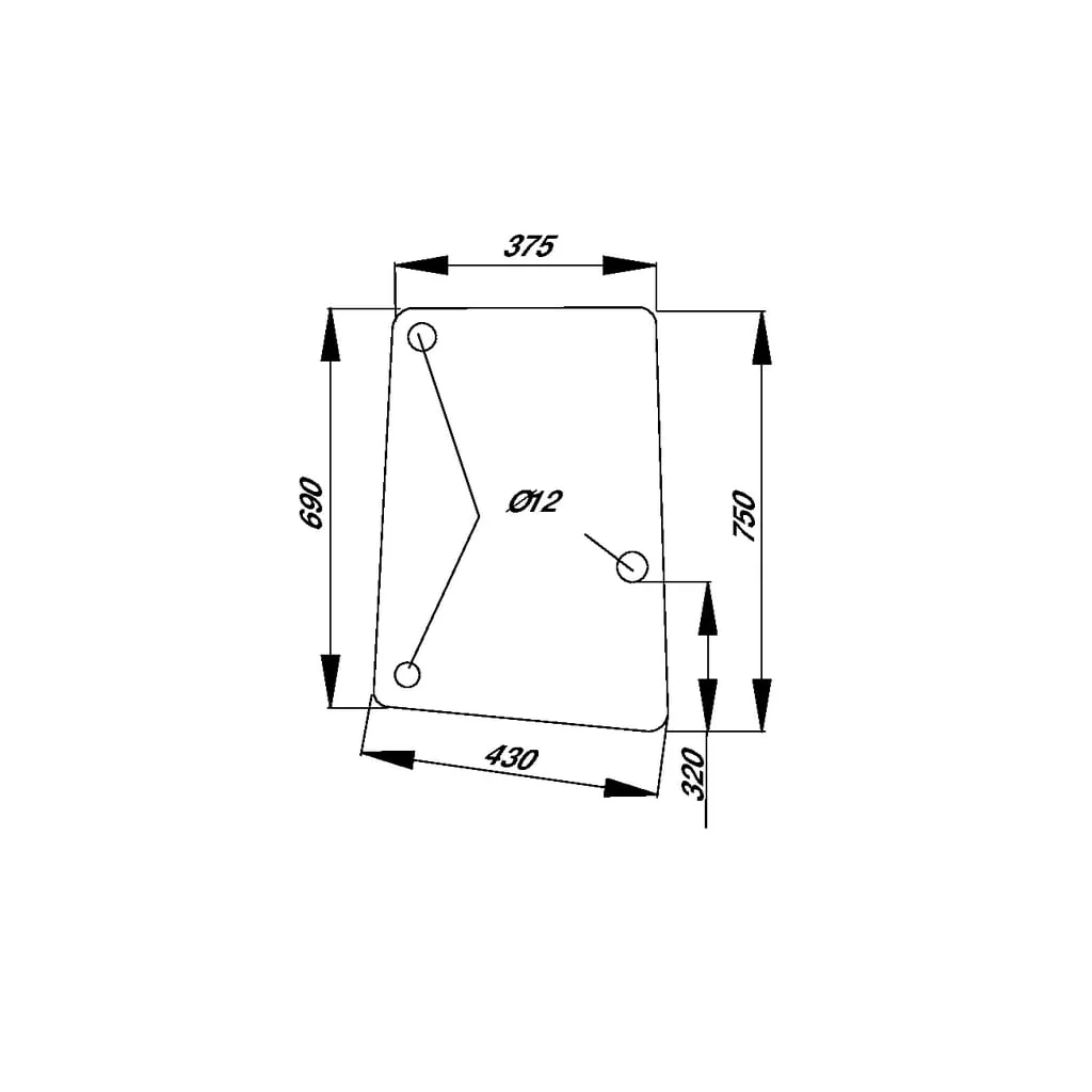 [AMAT2-335096] Geam lateral L113305N