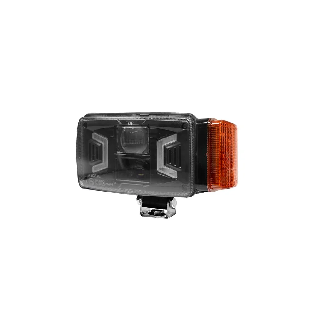[AMAT2-335289] Far LED, 30/55W, dreptunghiular, 10-30V, 155x92x82mm, alb/portocaliu, mufă H4, fază lungă/fază scurtă/semnalator LA80093