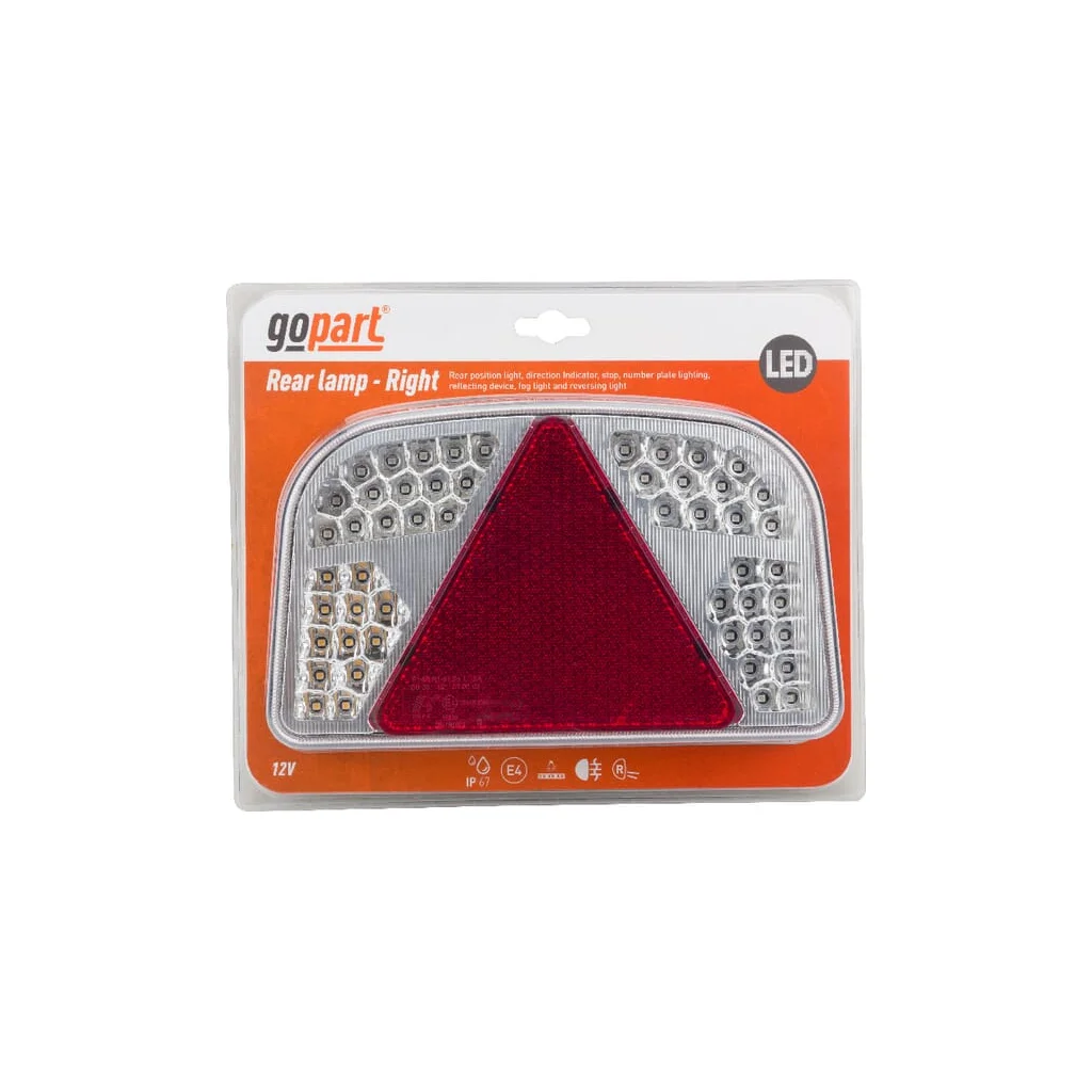 [AMAT2-335406] Lumină multifuncțională RH LED, rectangulară, 12V, 244x149x48mm, Baionetă 7 pini LA91260RKR