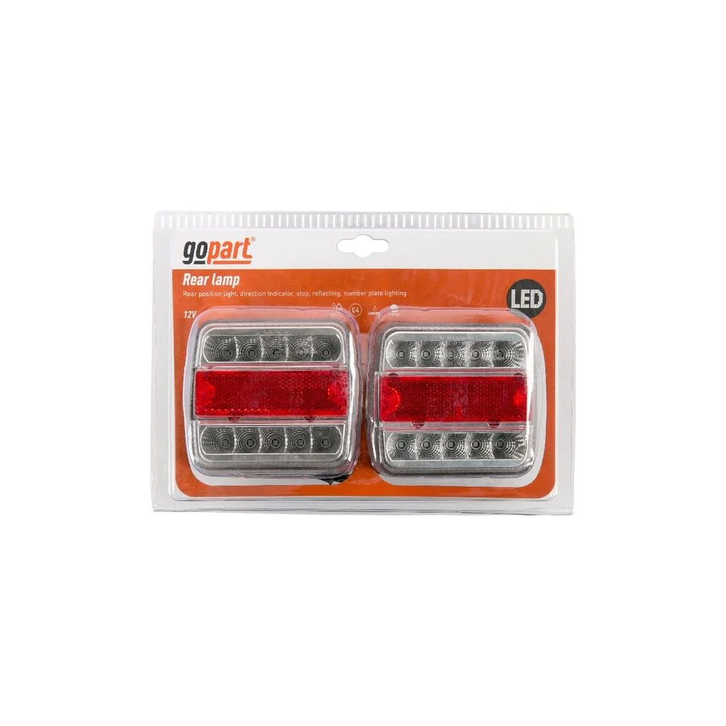 [AMAT2-335518] Set lumini spate LED, pătrat, 12V, 100x100x40mm, Baionetă 5 pini LA99200SKR