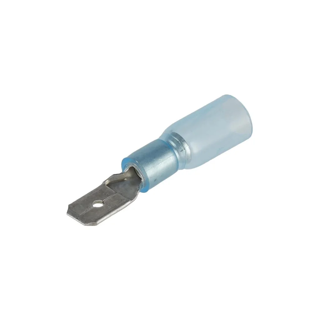 [AMAT2-335804] Conector inelar papuc, termocontractabil, exterior, albastru, 1,5-2,5mm², 6,3x4,8mm LA901004