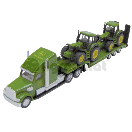 [AMAT3-90720] Remorca cu platforma joasa cu 2 tractoare John Deere 6920