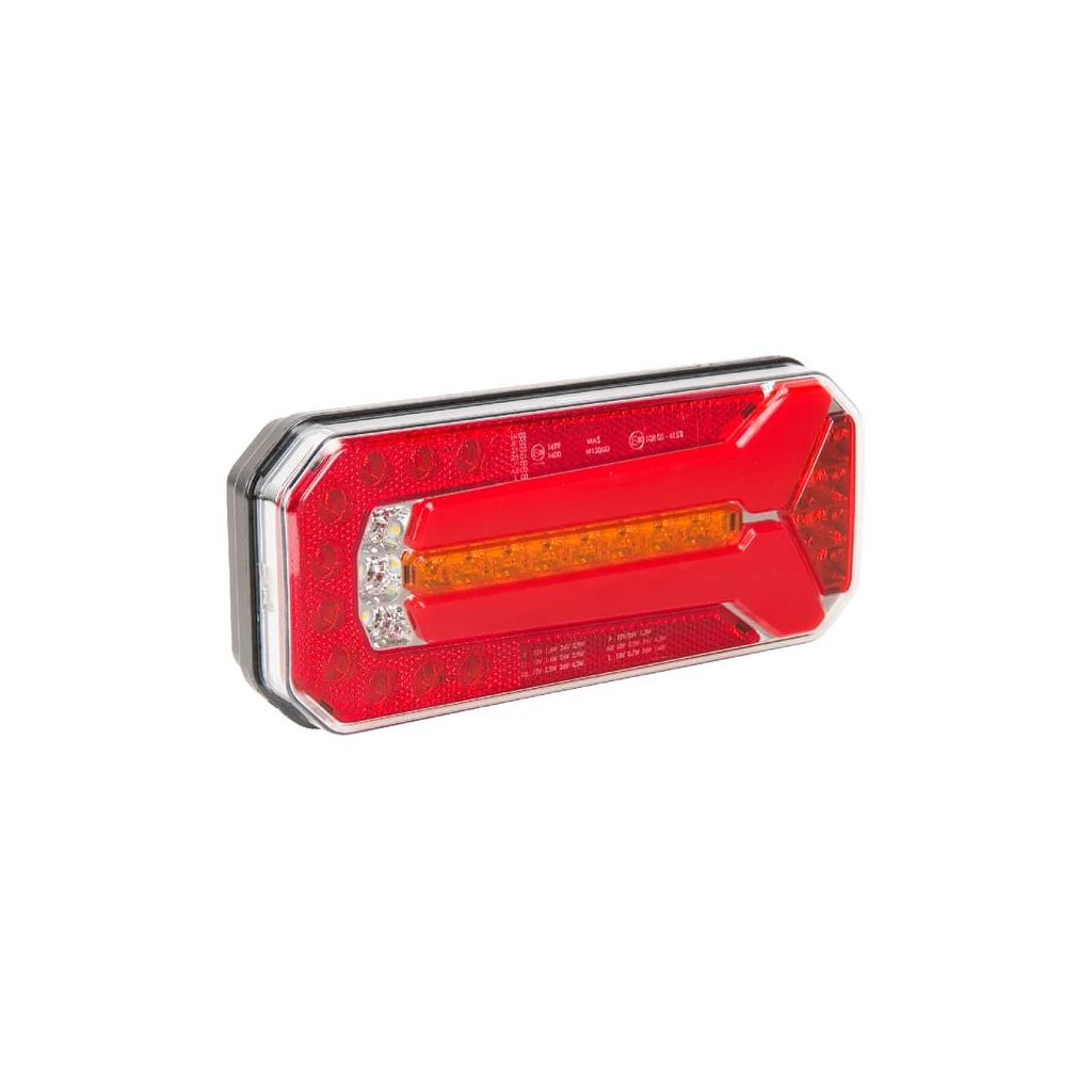 [AMAT2-336303] Lampă spate multifuncțională LED dreptunghiulară 12-24V 236x104x61,5mm 5 poli Kramp LA40052