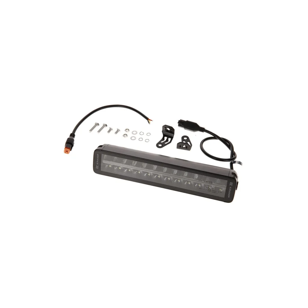 [AMAT2-336338] Lampă de lucru LED tip bară, 120W, 10080lm, dreptunghiulară, 12/24V, alb/portocaliu, 357x70x67mm mufă Deutsch, combo, drept, 24 LED-uri, E-BOOST LA10812