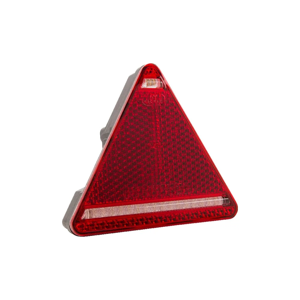 [AMAT2-336352] Lampă spate multifuncțională LED stânga triunghiulară 12-24V 163x144x38,8mm 5 poli Kramp LA40028