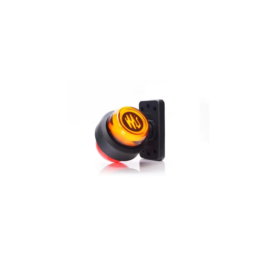 [AMAT2-336439] Lumină de marcare spate LED, rotativă, roșu/portocaliu, 12-24V, 108x98x79mm LA30085