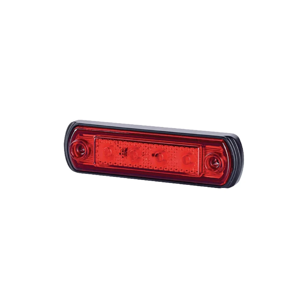 [AMAT2-336454] Lampă gabarit LED 0,5/1W dreptunghiulară 12-24V roșie 82x31x15mm 4 LED-uri Gopart LA35058
