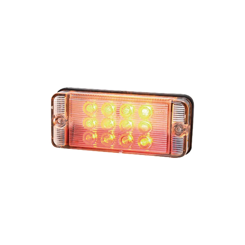 [AMAT2-336613] Lampă spate multifuncțională LED dreptunghiulară 12-24V 107,4x46,7x23mm 5 poli Kramp LA40010