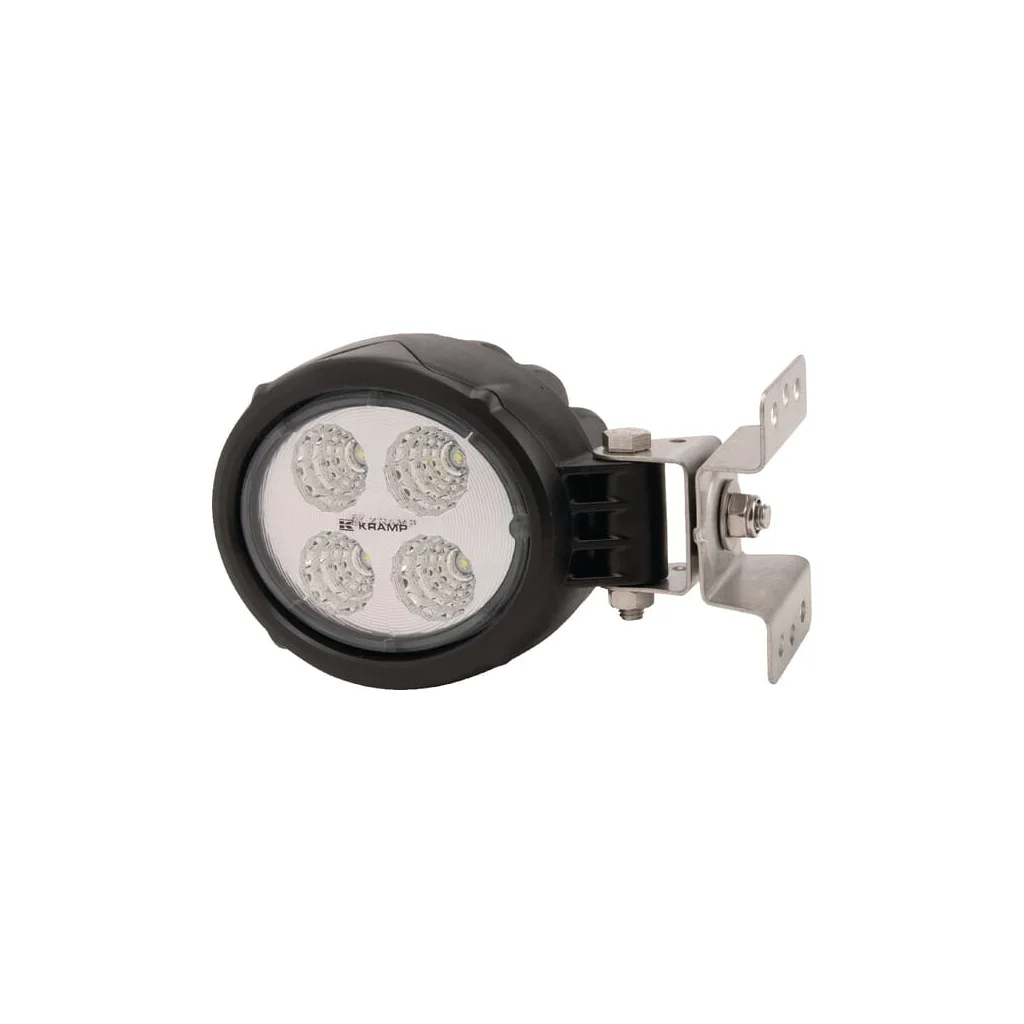 [AMAT2-336632] Lampă de lucru LED 18W 1500lm rotundă 10/30V diametru 117mm mufă Deutsch tip flood 4 LED-uri Kramp LA10018