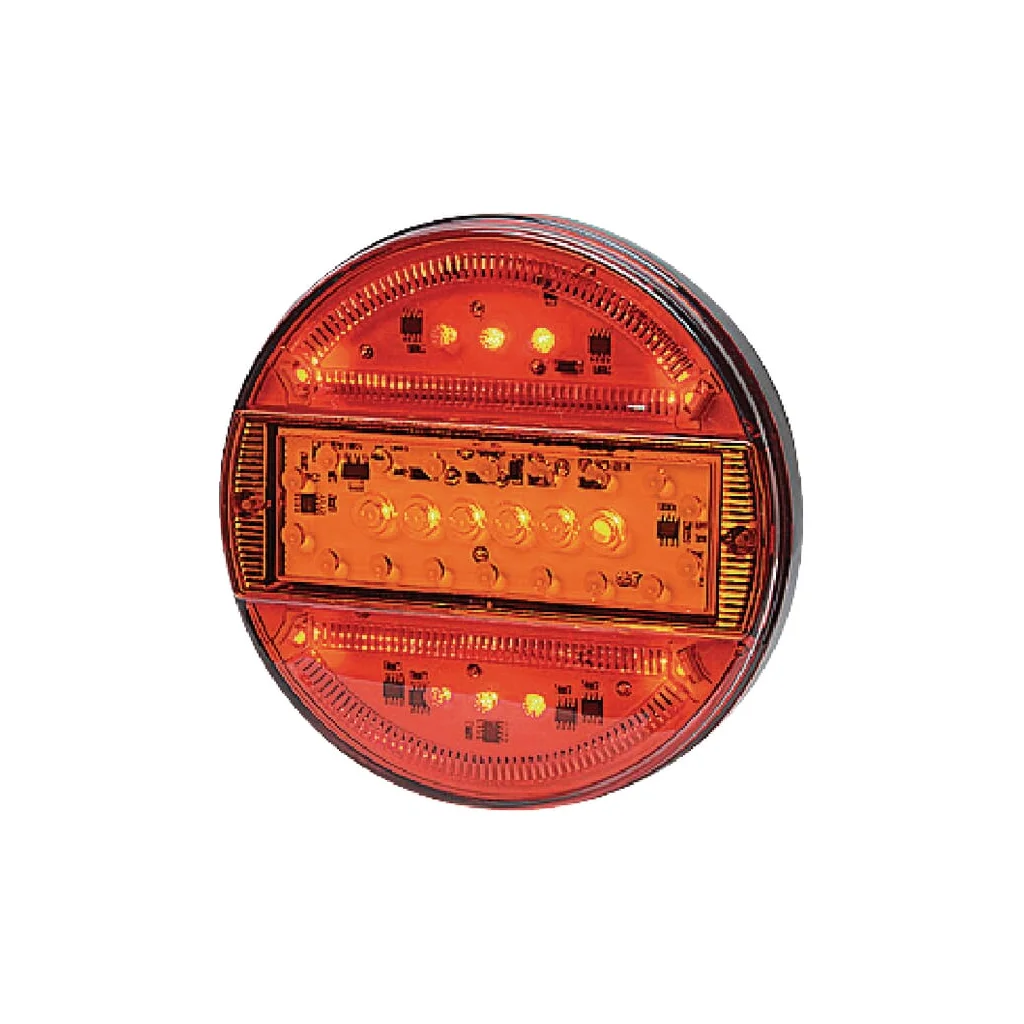 [AMAT2-336701] Lampă spate multifuncțională LED rotundă 12-24V diametru 140mm 5 poli Kramp LA40012
