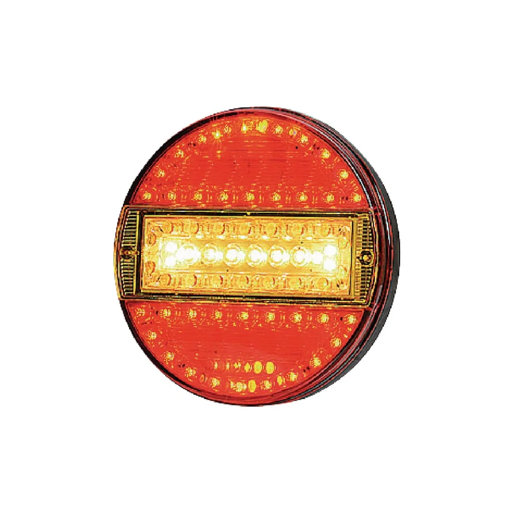 [AMAT2-336744] Lampă spate multifuncțională LED rotundă 12-24V diametru 140mm 7 poli Kramp LA40014