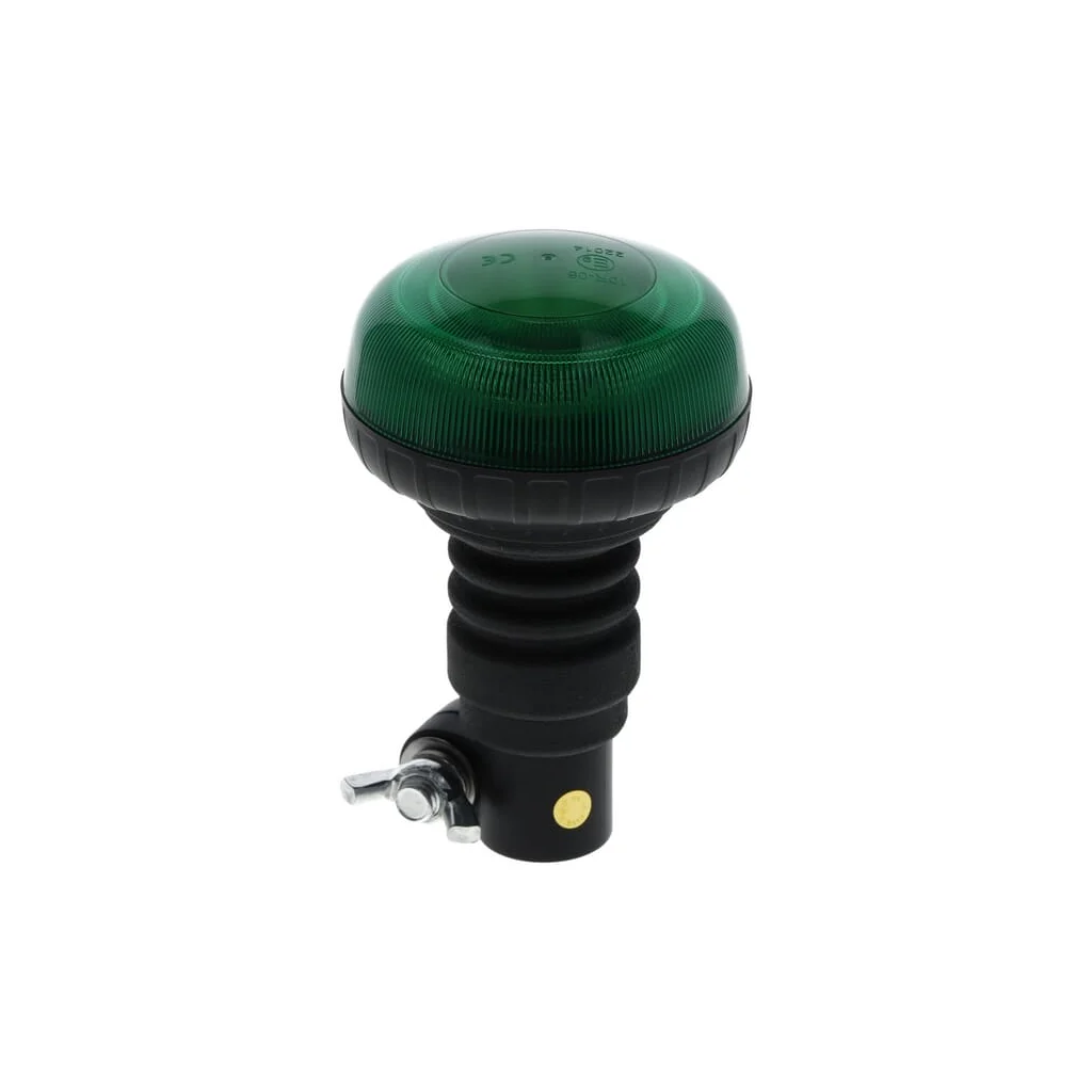 [AMAT2-336770] Baliză LED, profil redus, 15W, 12-24V, verde, montare pe stâlp flexibil, Ø 86mm x138mm LA20092G