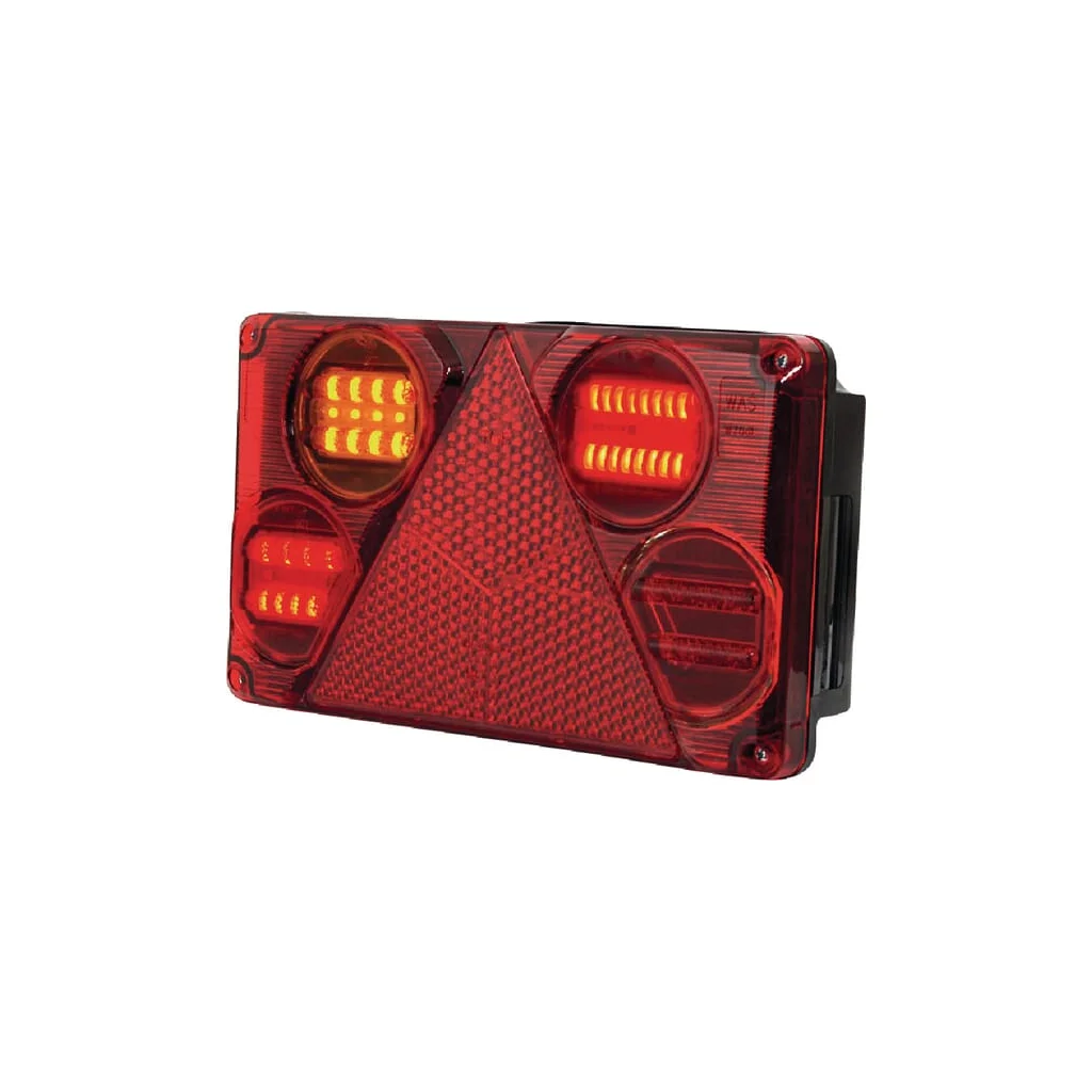 [AMAT2-336805] Lampă spate multifuncțională LED stânga dreptunghiulară 12-24V 232x142x59mm Kramp LA40025