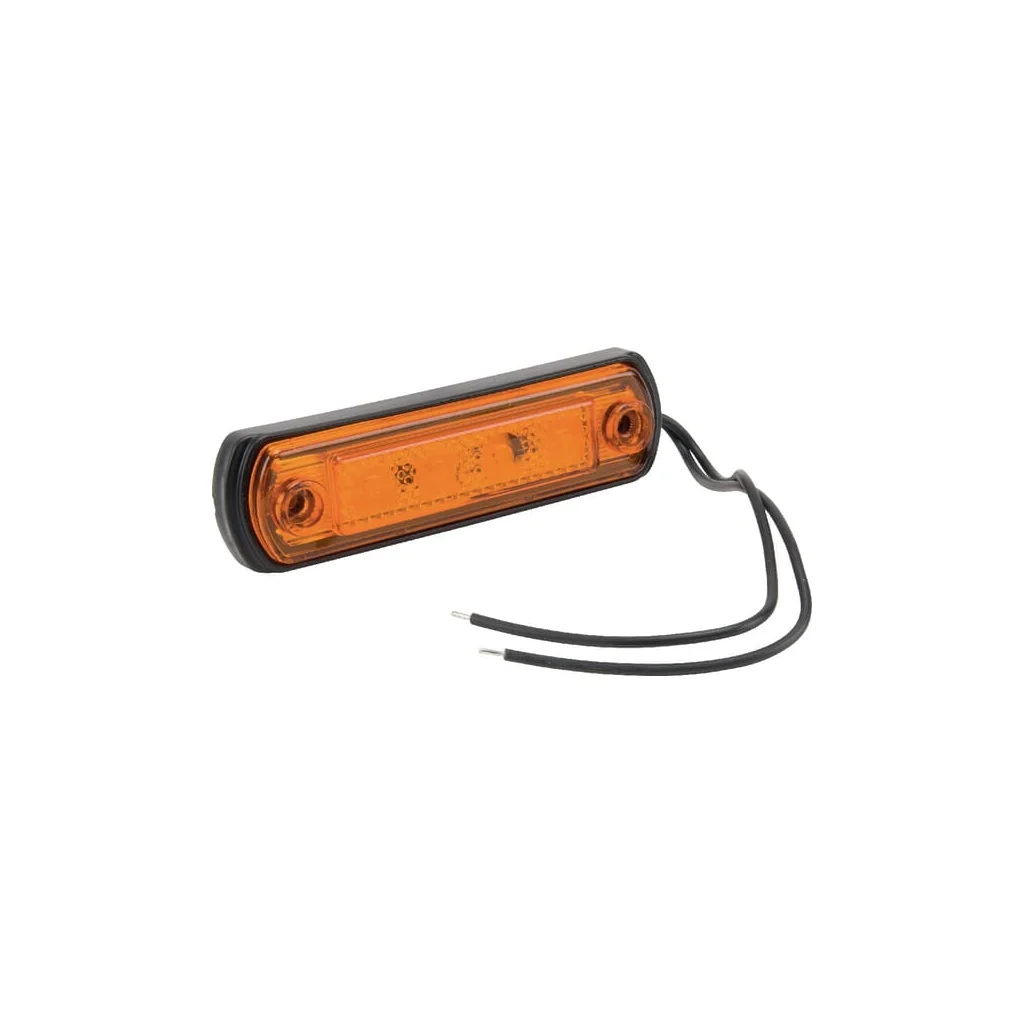 [AMAT2-336869] Lampă de semnalizare LED, 0,5/1W, dreptunghiulară, 12/24V, portocalie, 110x31x15mm, 4 LED-uri, Gopart LA35057