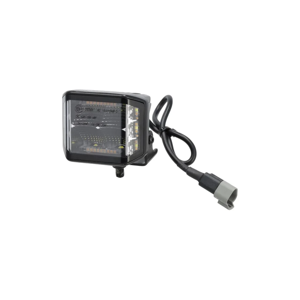 [AMAT2-336873] Lampă de lucru LED, 70W, 3100 lm, pătrat, 12/24V, alb/portocaliu, 53.7x75.5x32.3mm mufă Deutsch, Flood, 10LED-uri LA10612
