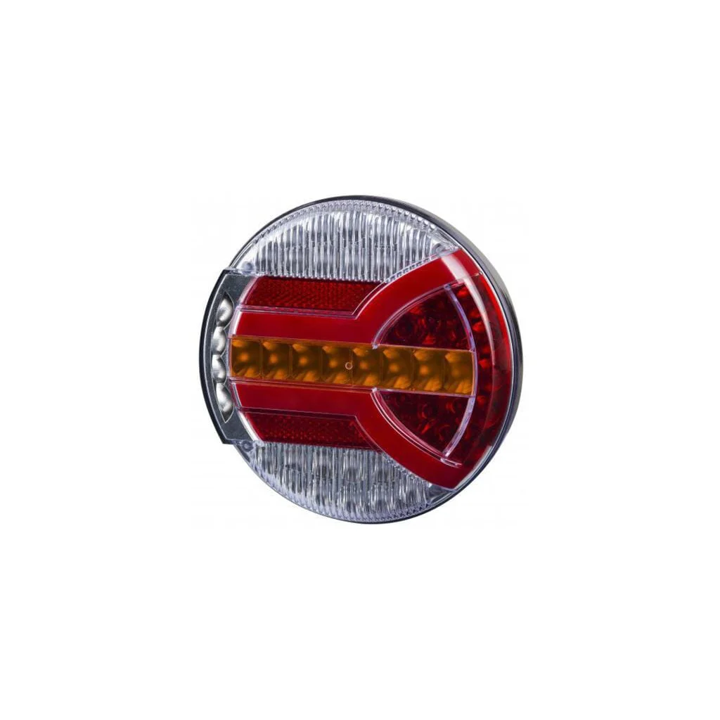 [AMAT2-336978] Lampă spate LED rotundă 12-24V alb/portocaliu/roșu Ø140mm Kramp LA40065