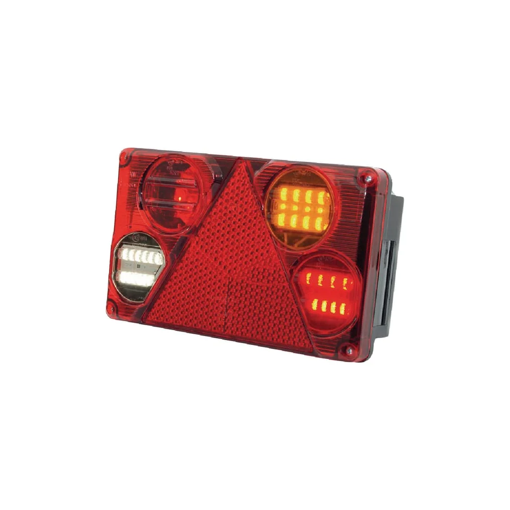 [AMAT2-337022] Lampă spate multifuncțională LED dreapta dreptunghiulară 12-24V 232x142x59mm Kramp LA40023