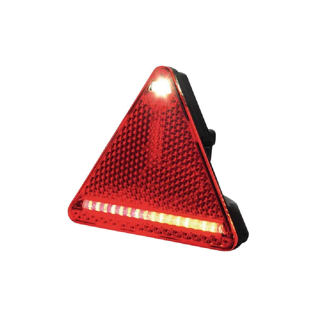 [AMAT2-337035] Lampă spate multifuncțională LED dreapta triunghiulară 12-24V 163x144x38,8mm Kramp LA40049
