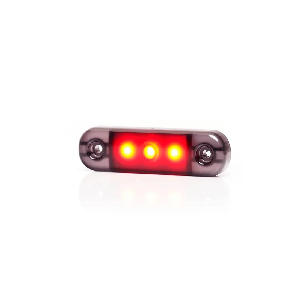 [AMAT2-337041] Marker spate LED, roșu, dreptunghiular, 12-24V, 84x24x10.4mm LA30097