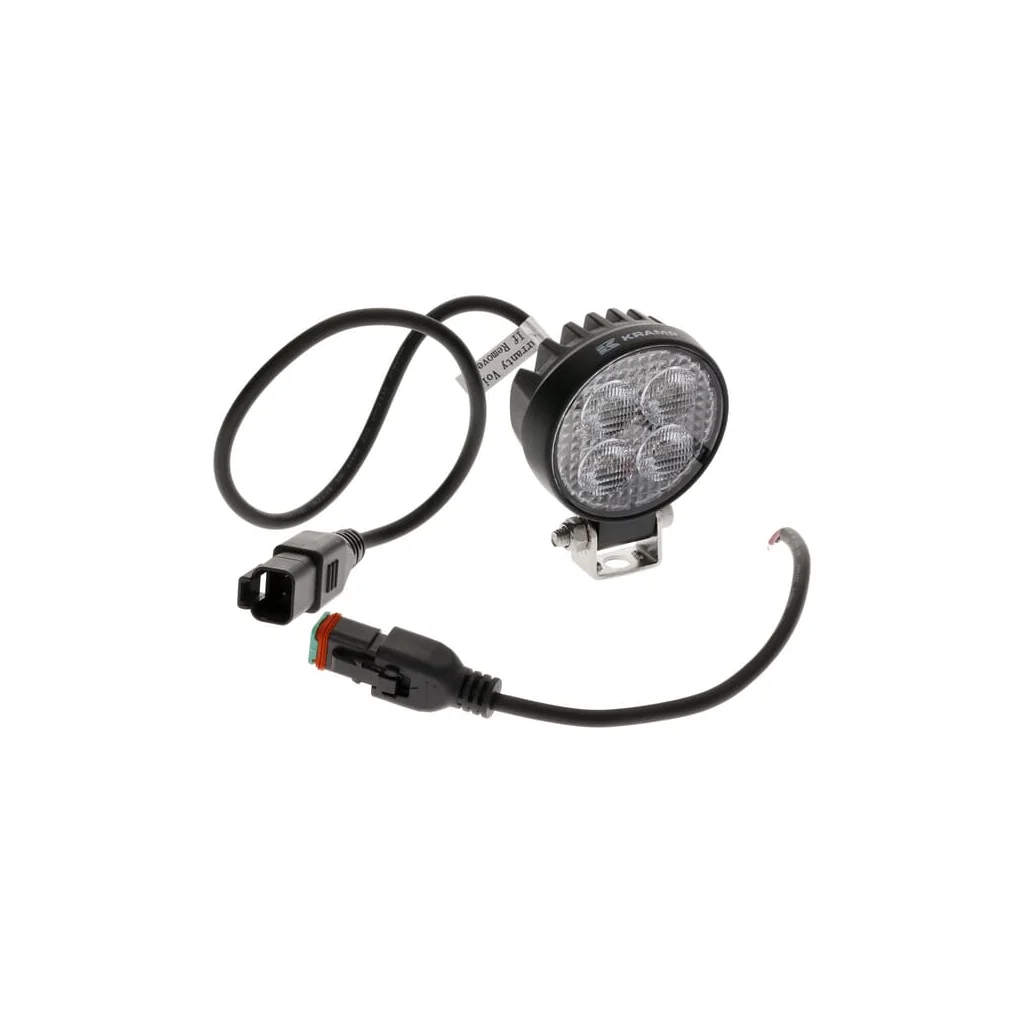 [AMAT2-337063] Lampă de lucru LED, 12W, 1200lm, rotund, 12/24V, alb, 65.7x85.8x35mm mufă Deutsch, flux, 8 LED-uri LA10606