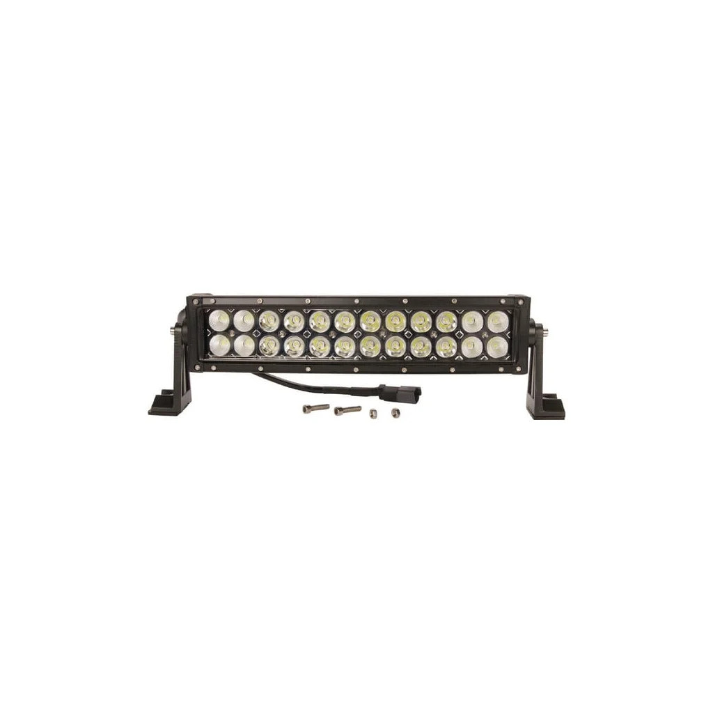 [AMAT2-337099] Bară lumini de lucru LED 72W 6120lm dreptunghiulară 12/24V albă 351,6x79,5mm mufă Deutsch combo curbată 24 LED-uri Kramp LA10308