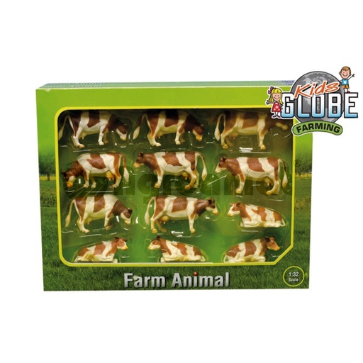 [AMAT3-91027] Set vaci, 12 buc. rosii/colorate
