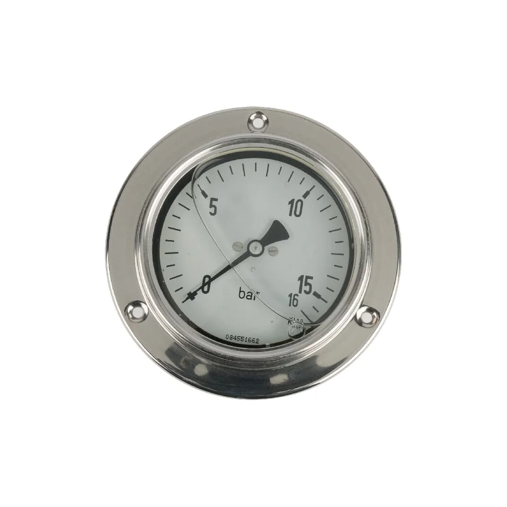 [AMAT2-341393] Manometru Ø100 0-16bari 1/2" cu montare pe panou MA10016P08SS