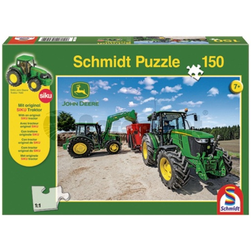 [AMAT3-91251] Puzzle, John Deere + tractor Original SIKU 150 de piese