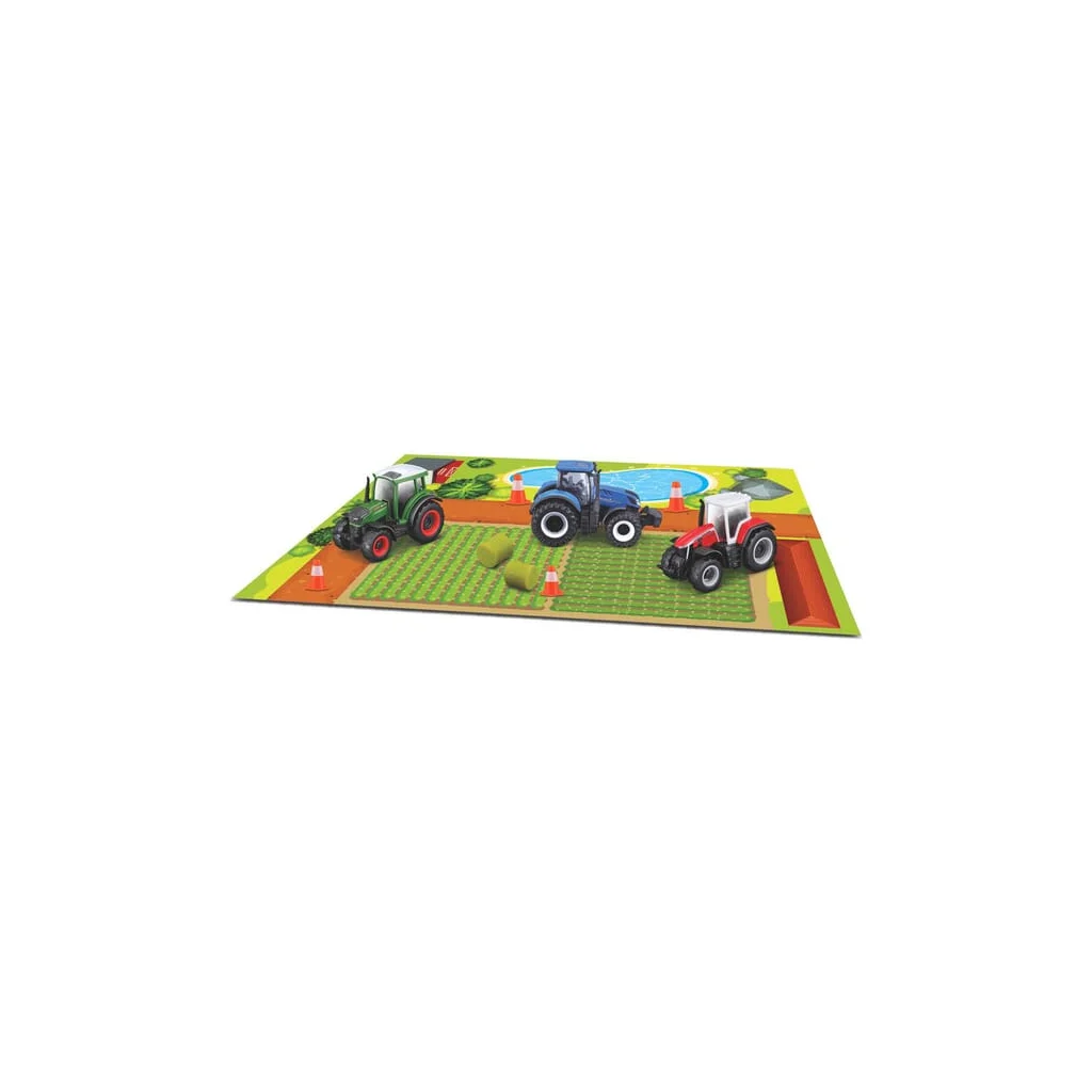 [AMAT2-341490] Set de jucărie de mini-tractoare și utiliaje agricole Massey Ferguson MA15592M