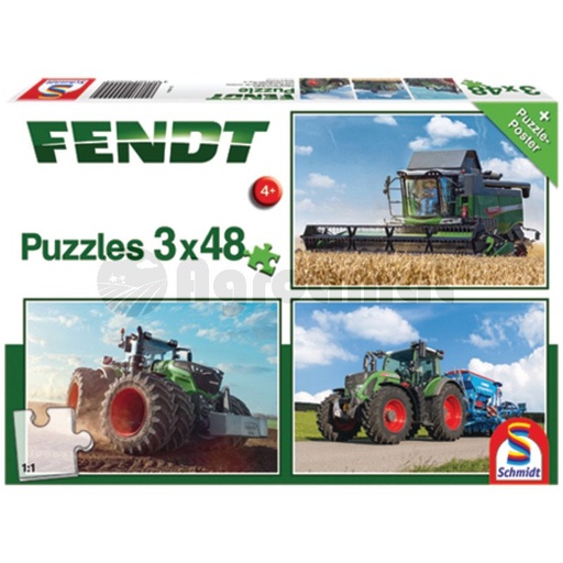 [AMAT3-91257] Puzzle, Fendt 1050 Vario / 724 Vario / 6275L, 3 x 48 de piese