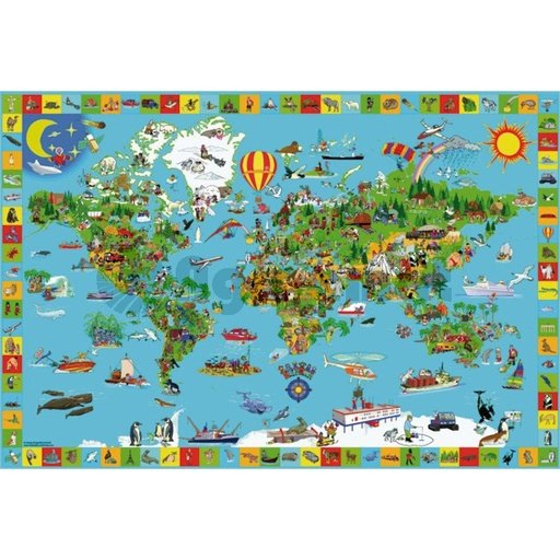 [AMAT3-91285] Puzzle, Pamantul tau colorat, 200 de piese