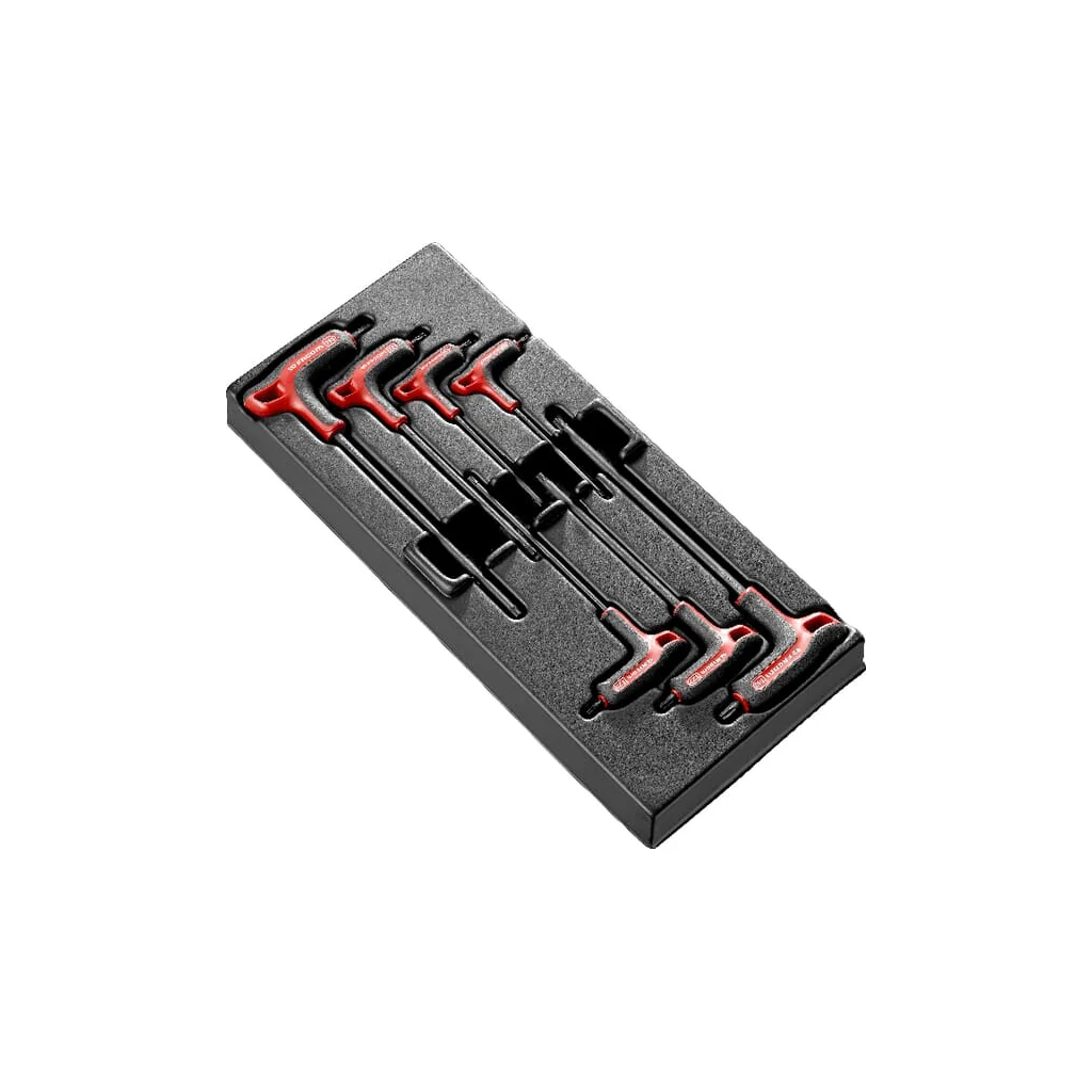 [AMAT2-345256] Set chei hexagonale cu mâner T, 7 bucăți MOD89TXA