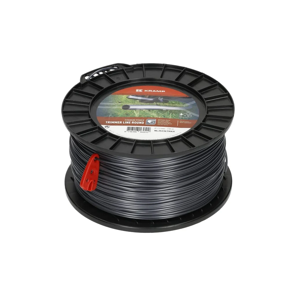 [AMAT2-348115] Fir de tăiere diametru 2,5mm, 236m, rotund, gri, Titanium Power, Kramp NL25236TRKR
