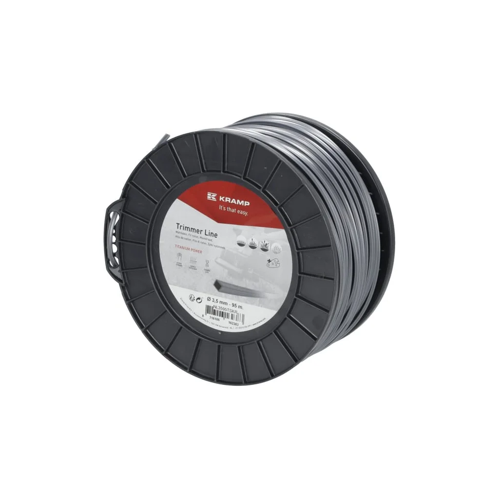 [AMAT2-348336] Fir de tăiere diametru 3,5mm, 95m, pătrat, gri, Titanium Power, Kramp NL3595TSKR