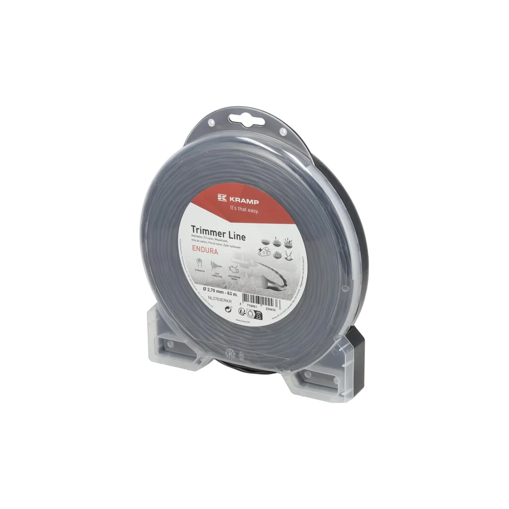 [AMAT2-348355] Fir trimmer Ø2,7x63m, răsucire ovală, negru, Kramp Endura NL2763ERKR