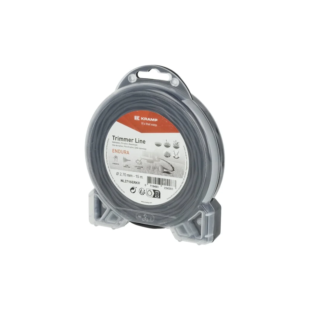 [AMAT2-348565] Fir trimmer Ø2,7x15m, răsucire ovală, negru, Kramp Endura NL2715ERKR