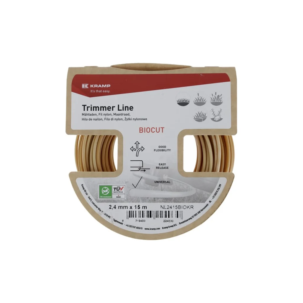 [AMAT2-348783] Fir trimmer Ø2,4x15m, rotundă Kramp Biocut Starch NL2415BIOKR