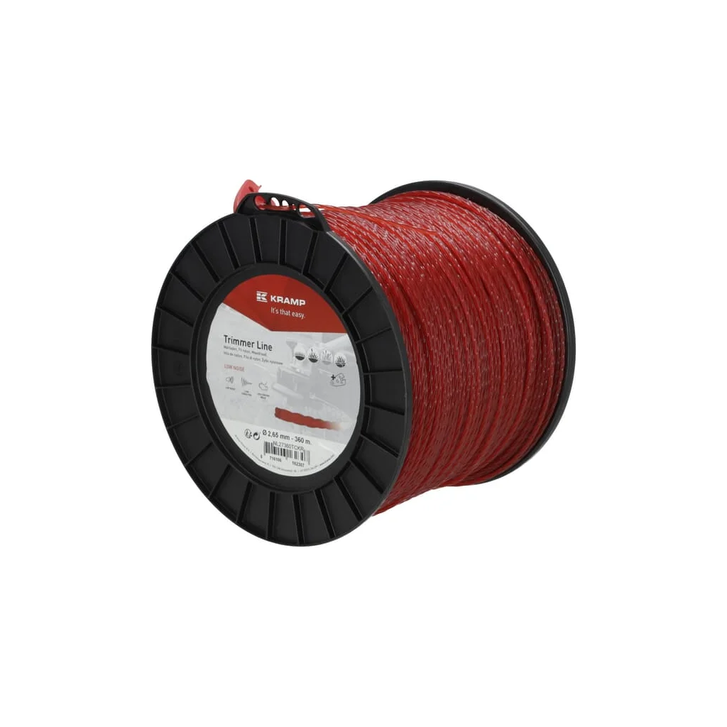 [AMAT2-348812] Fir de tăiere diametru 2,65mm, 360m, răsucit, silențios, roșu, Kramp NL27360TCKR