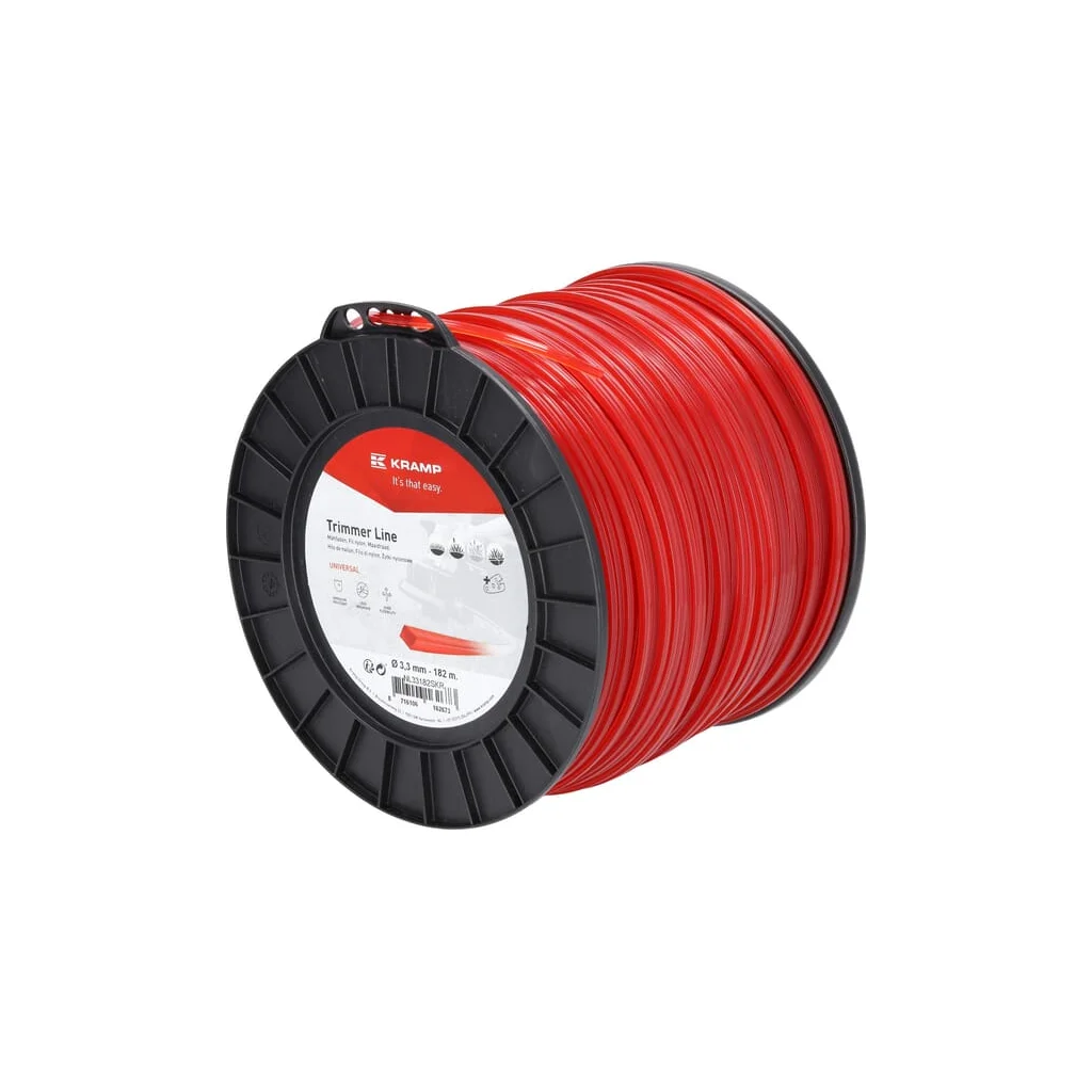 [AMAT2-349006] Fir de tăiere diametru 3,3mm, 182m, pătrat, roșu, Kramp NL33182SKR